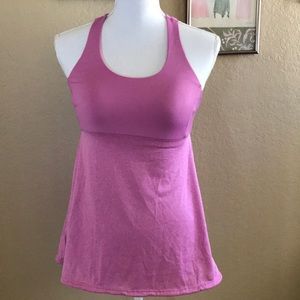 Pink Empire Waist Workout Tank